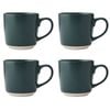 4PK La Cafetiere Ceramic Coffee Mug Drinkware 350ml - Green
