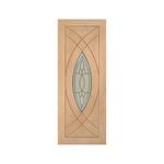 Woodcraft 2040 x 820 x 40mm Entrance Door Classical Glass TG SD45