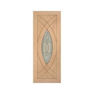 Woodcraft 2040 x 820 x 40mm Entrance Door Classical Glass TG SD45