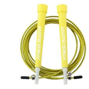 Fitness Master 3m Adjustable Steel Jump Rope Pvc Handles Cardio Boxing Crossfit Training