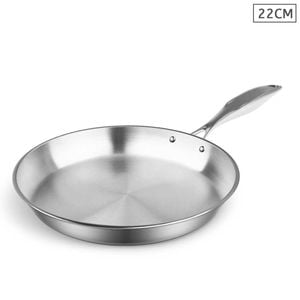 SOGA Stainless Steel Fry Pan 22cm – Top Grade Induction