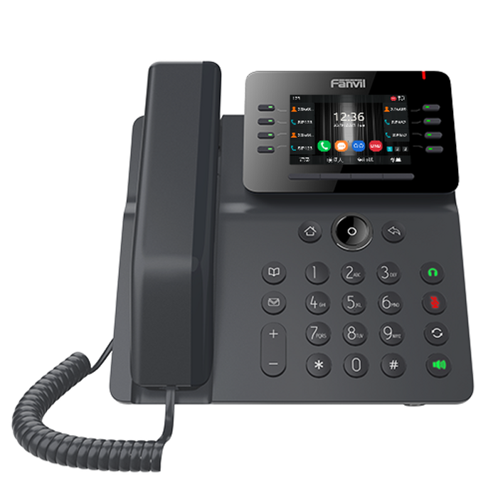 Fanvil V64 Prime Busines Phone, 3.5' Color Screen, Built in WiFi & BT, Dual Gigabit Ports, PoE, 12 Lines, SBC Ready, 2 Year WTY