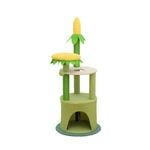 Furbulous Daisy Cat Tree Multilevel Cat Tower with Scratching Pole and Resting Platform - Multilevel Daisy & Hideaway | N
