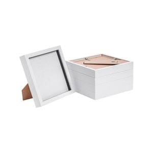 Nicola Spring Box Picture Glass Photo Frame, Standing & Hanging - for 8x8" (20x20cm) Photos  - Pack of 5