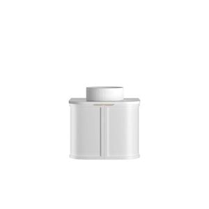 Attica Bentwood Heritage 600mm Matte White Curved Vanity With Pure White Stone Top