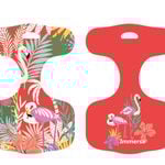 Immersa Small Graphic Flamingo Deluxe Pool Saddle Noodle Float