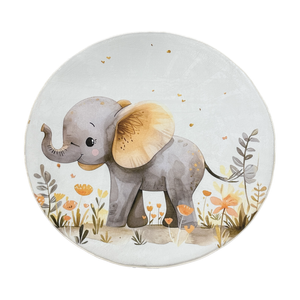 Elephant Plush Mat - 120 X 120 Cm