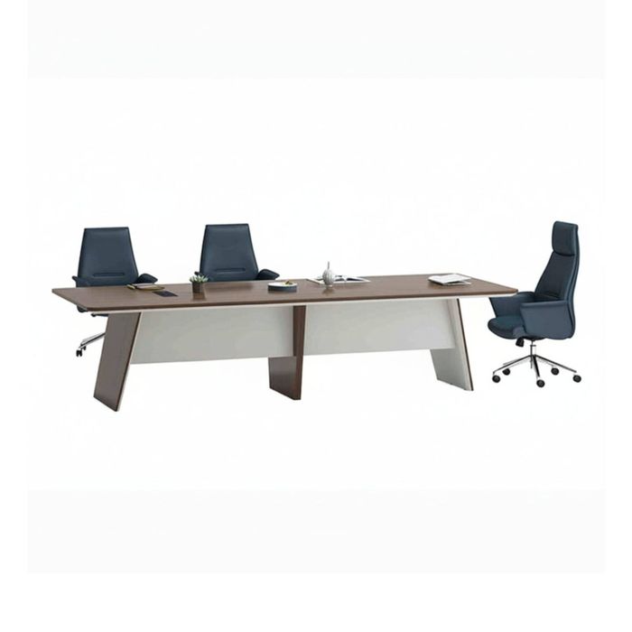 Modern Furniture ANDERS Boardroom Table 320cm - Hazelnut & Beige