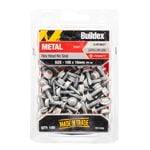 Buildex 10G x 16mm Surfmist Metal C4 Hex Head No Seal Tek Screws - Box 100