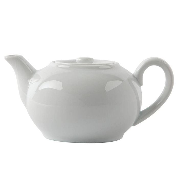 Olympia Whiteware Teapots Porcelain Chip Resistant 426ml 4 Pack