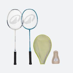 Decathlon - Adult Beginner Badminton Racket Br 160 Set White Peacock - One Size