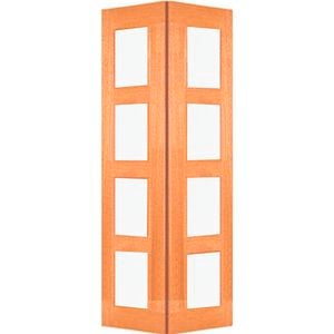 Woodcraft 2040 x 820 x 40mm Internal Bifold Door F84GL Clear Glass