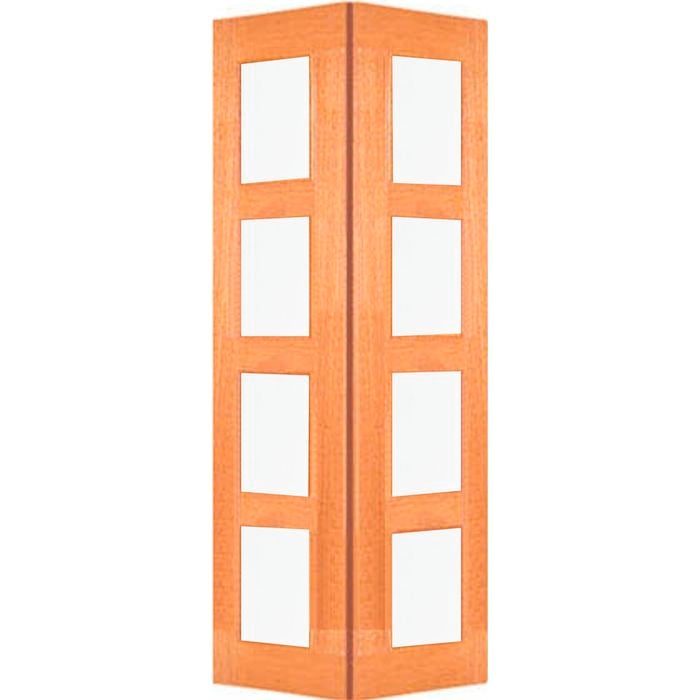 Woodcraft 2040 x 820 x 40mm Internal Bifold Door F84GL Clear Glass