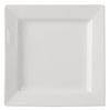 Olympia Lumina Square Dinner Plates Porcelain White 170mm Pack of 6