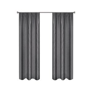 Smart Home Products 265 x 220cm Urban Pencil Pleat Room Darkening Curtain - 2 Pack - Charcoal