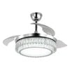 Windora Celestia 42" Crystal Chandelier with DC Ceiling Fan & 3CCT Dimmable LED Remote Control