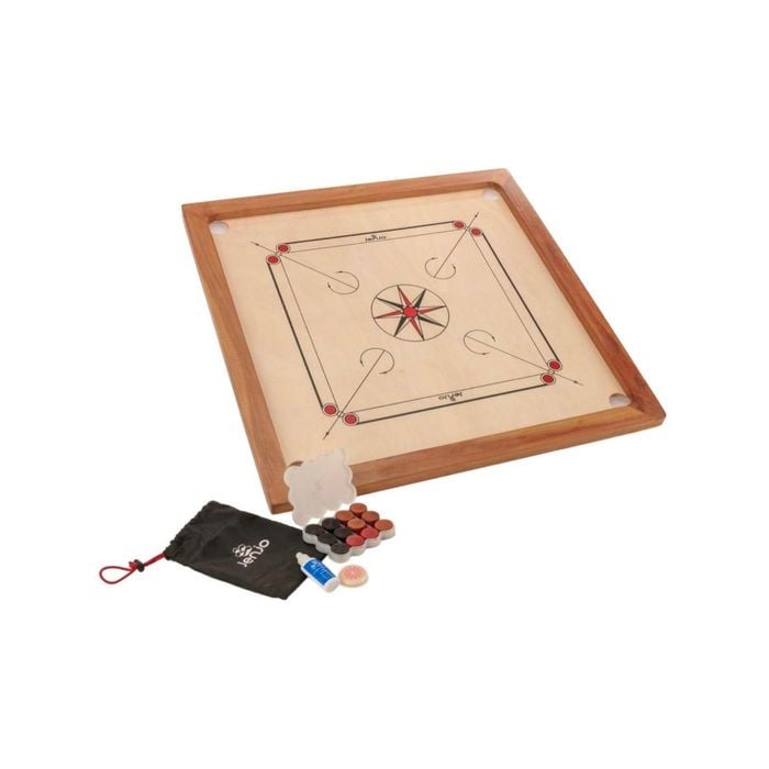 84x84cm Plywood Carrom Board with 74x74cm Internal Playing Area
