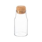 Argon Tableware Glass Storage Bottle with Cork Lid - 180ml