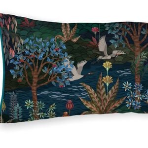 Tutti i Fiori Roll Cushion Dark Blue- 22x70cm