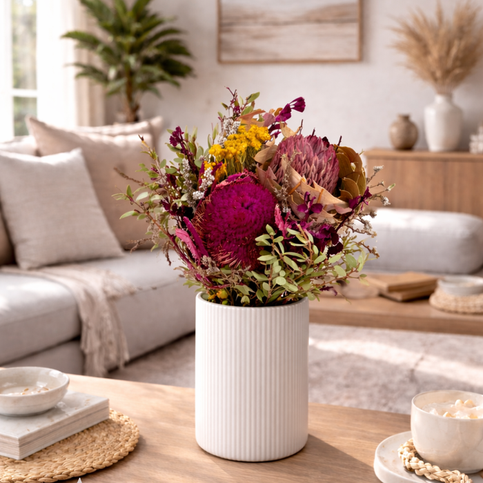 Blooms Of Joy 45cm Pink Australian Native Dried Flower Bouquet