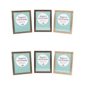 6PK Unigift Aspect 20x25cm MDF/Glass Picture Frame - Assorted
