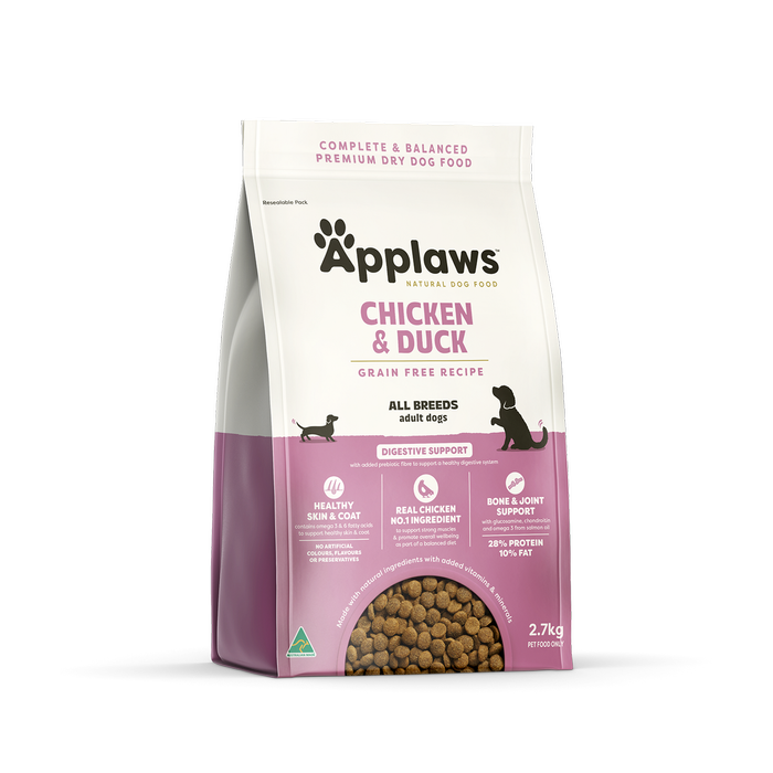 Applaws Adult All Breeds Grain Free Dry Dog Food Chicken & Duck 2.7kg