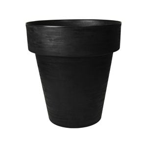 RESPECT 40cm Black Time Planter With Wheels