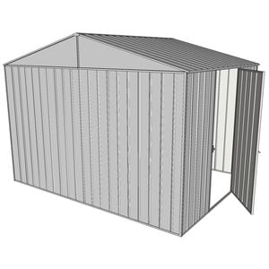 Build-a-Shed 3.0 x 2.3 x 2.3m Gable Single Hinged Side Door Shed - Zinc