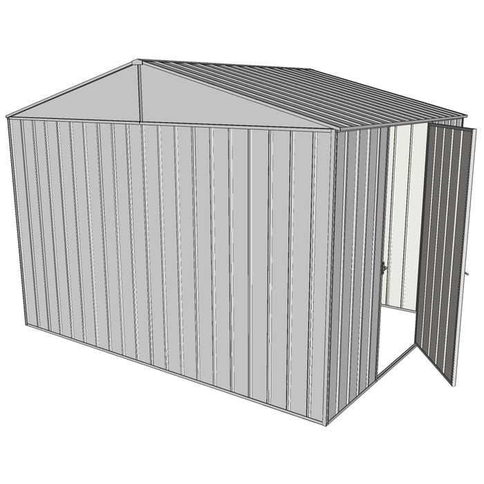 Build-a-Shed 3.0 x 2.3 x 2.3m Gable Single Hinged Side Door Shed - Zinc