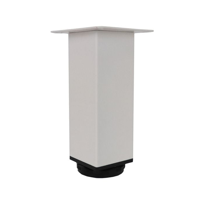 Adoored 50 x 150mm White Square Metal Furniture Leg