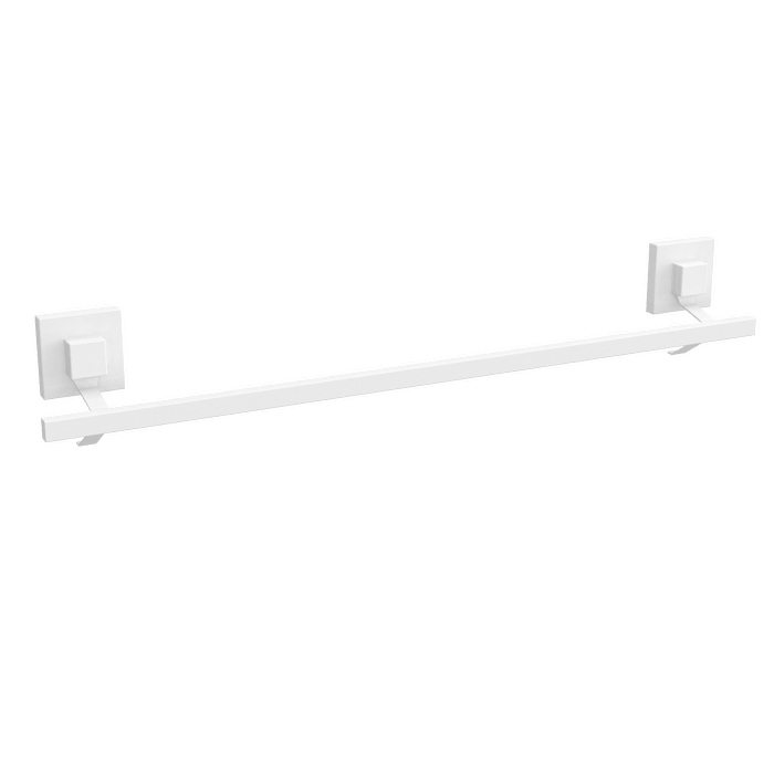 Fusion-Loc 60cm Matte White Style Suction Single Towel Rail