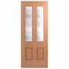 Hume 2040 x 820 x 40mm Entrance Door SPM Savoy Cathedral Glass XS3