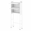 Costway Over Toilet Cabinet Storage Organizer 4hook Adjustable White