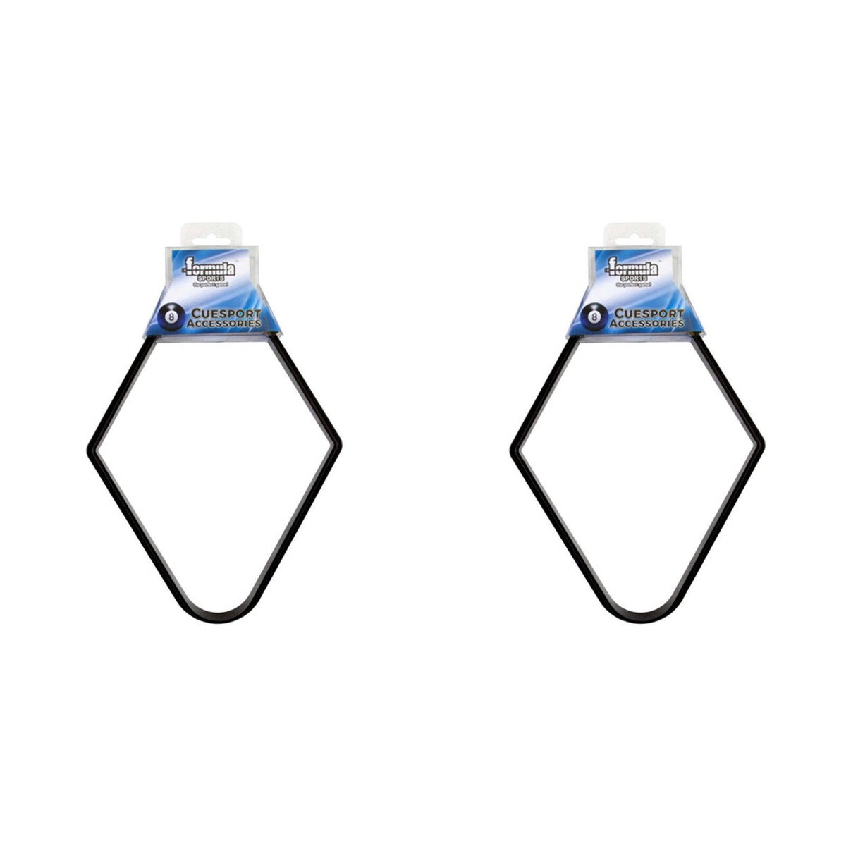 2PK Formula Sports PVC Triangle 15-Ball Billiard Rack 2 1/4