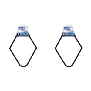 2PK Formula Sports PVC Triangle 15-Ball Billiard Rack 2 1/4" Size - Black