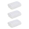 3x Christy Kensington Bathroom King Hand Towel Cotton 90x50 Cm White