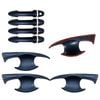 Keyless Smart Door Handles Bowl Inserts Cover for Toyota Hilux 2015-2025 Matt Black protector