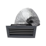 Builders Edge 150mm Aluminium Brick Vent Kit