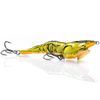 Chasebaits Panic Prawn 70mm Hard Body Topwater Fishing Lure 03 Gold Chrome