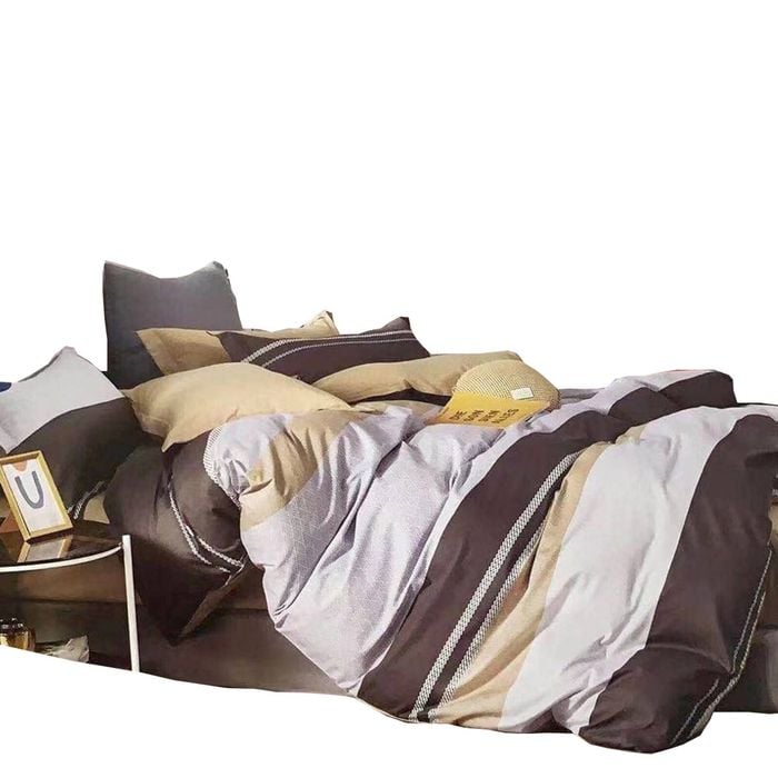 Bloomington 300TC Hugo Reversible Cotton Quilt Cover Set King 245 x 210 cm