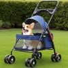 Advwin Pet Stroller Pram Dog Cat Carrier Foldable