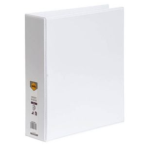 Marbig 2 D-ring Clearview Insert Binder 50mm (A4) (White)
