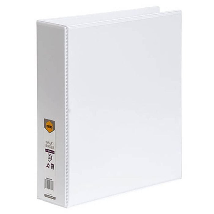 Marbig 2 D-ring Clearview Insert Binder 50mm (A4) (White)