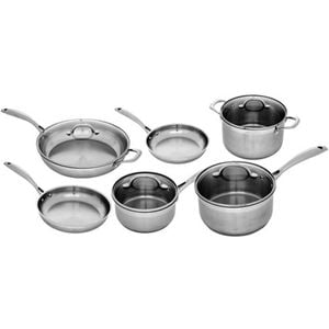 Premium Steel Stainless Steel Cookware 6 Piece Set Swiss Diamond
