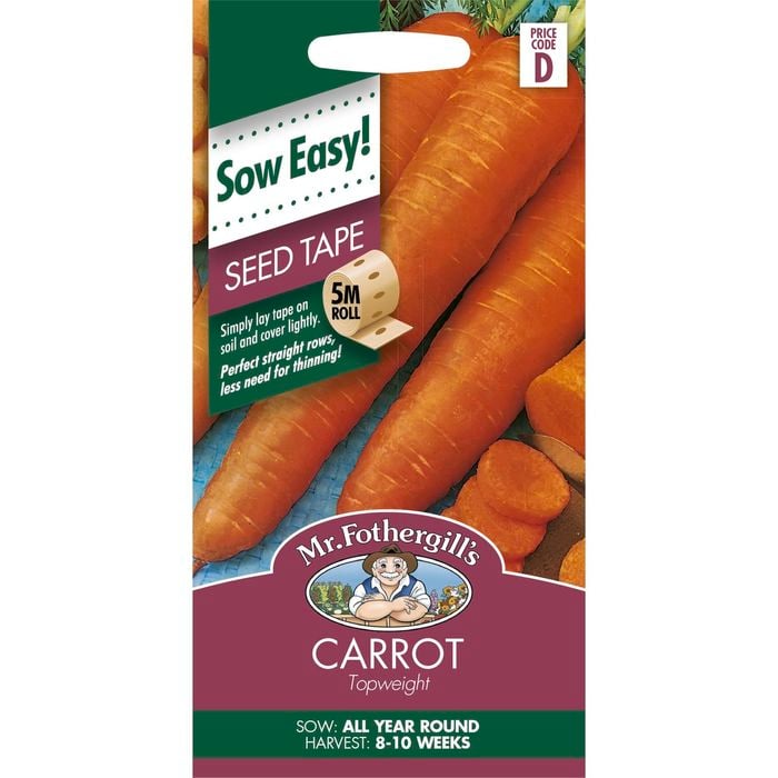 Mr Fothergill's Carrot Topweight Seed Tape