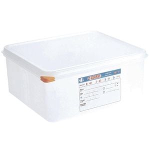 Araven Polypropylene Airtight Gastronorm Food Storage Containers With Lids 2/3 Gn 150mm 13.5l 4 Pack