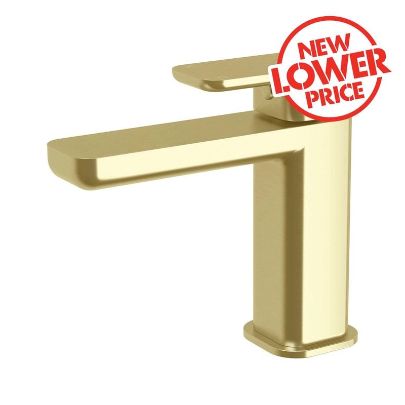 Basin Mixer Lead Free Brushed Brass Overture