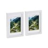 Nicola Spring Photo Frames with 4" x 6" Mount - 5" x 7" - White - Pack of 2