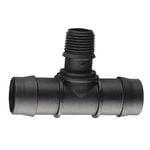 Pope 25mm Barbed x 15mm BSPM Threaded Tee