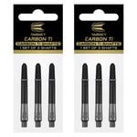 2x 3pc Target Carbon-Ti Titanium Shaft Accessory Intermediate - Black